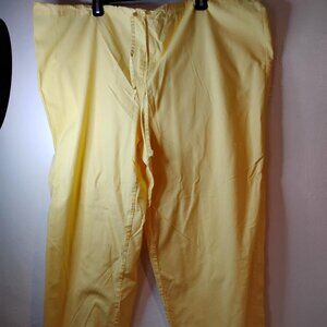 Tafford 2XL Yellow Scrub Pants. Excellent Condition Drawstring & One Back Pocket